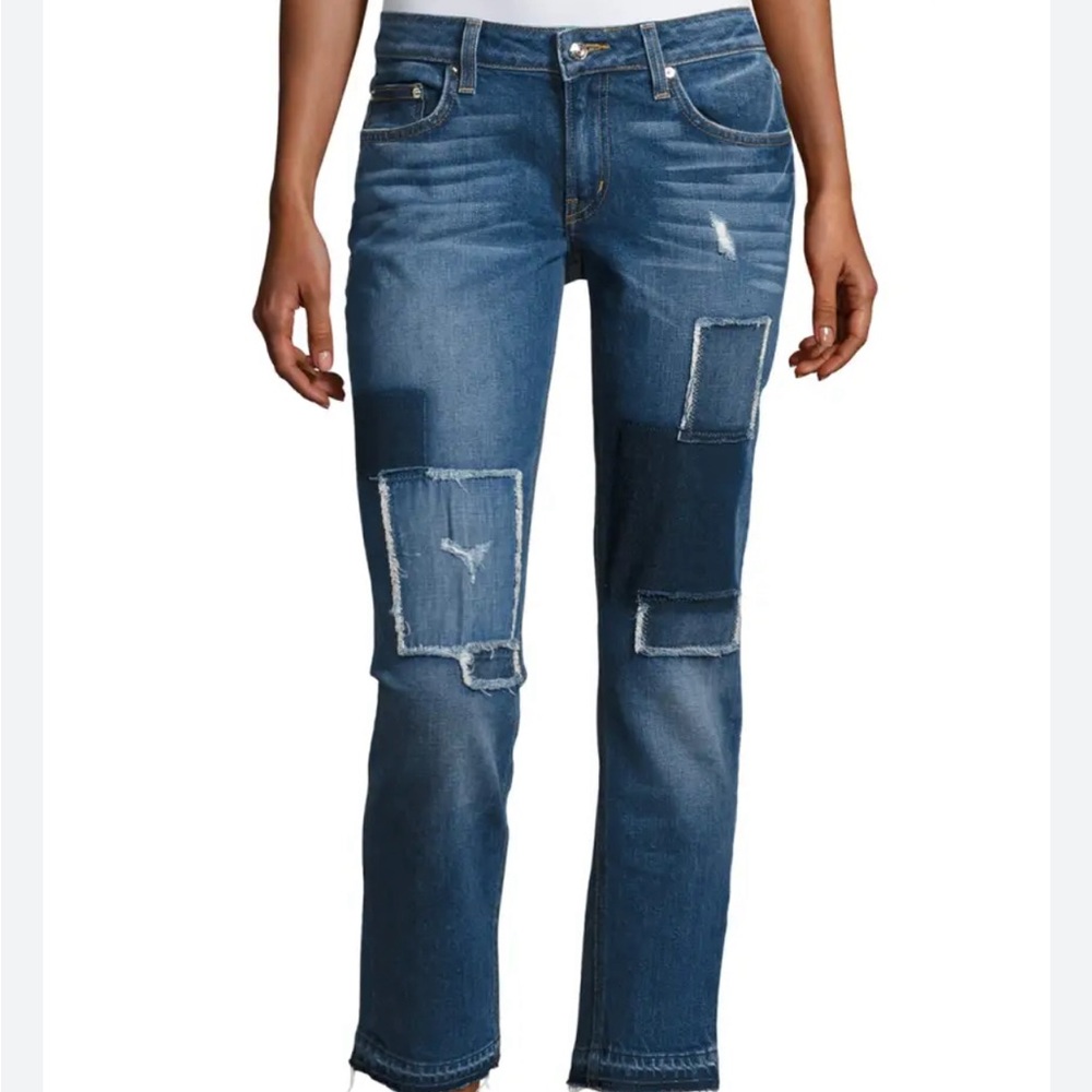 derek crosby lam patchwork jeans